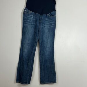 Liz Lange Maternity Womens Denim Blue Jeans size 8